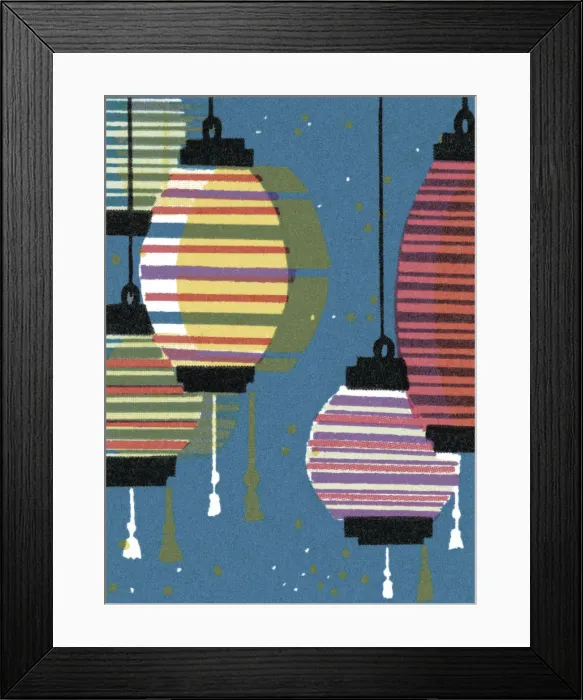 Framed Print : Paper Lanterns Framed Print : Paper Lanterns