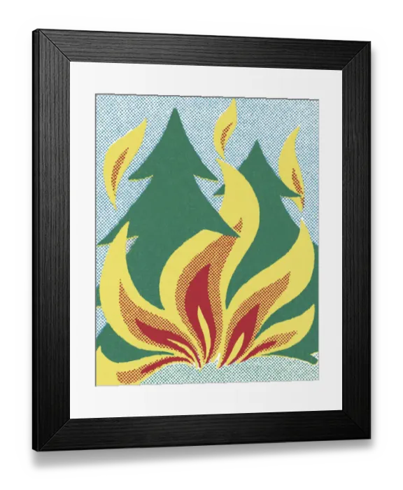 Framed Print : Forest Fire