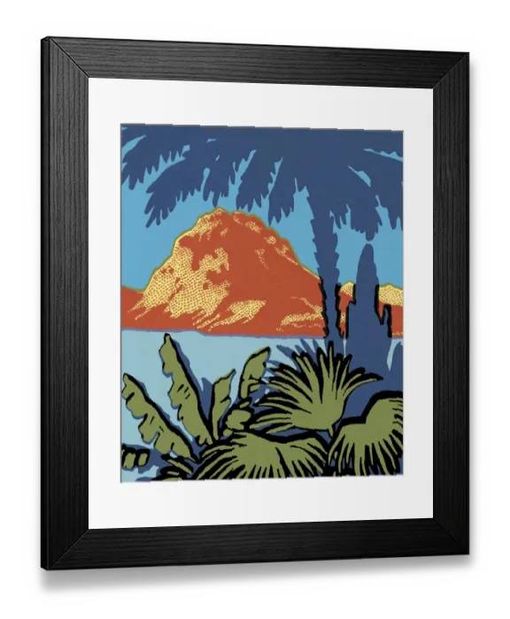 Framed Print : Tropical Island Framed Print : Tropical Island
