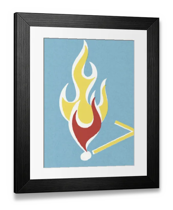 Framed Print : Lit Match. http: /  / csaimages.com / images / istockprofile / csa_vector_dsp.jpg