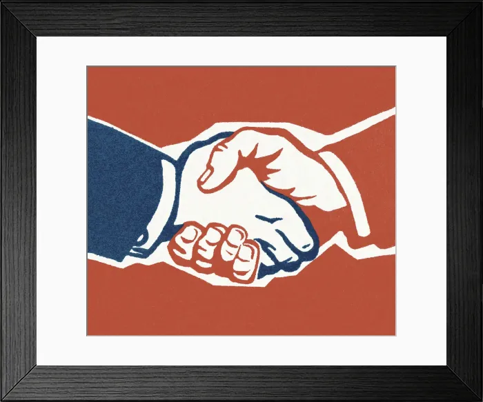 Framed Print : Handshake. http: / / csaimages.com / images / istockprofile / csa_vector_dsp.jpg Framed Print : Handshake. http: / / csaimages.com / images / istockprofile / csa_vector_dsp.jpg