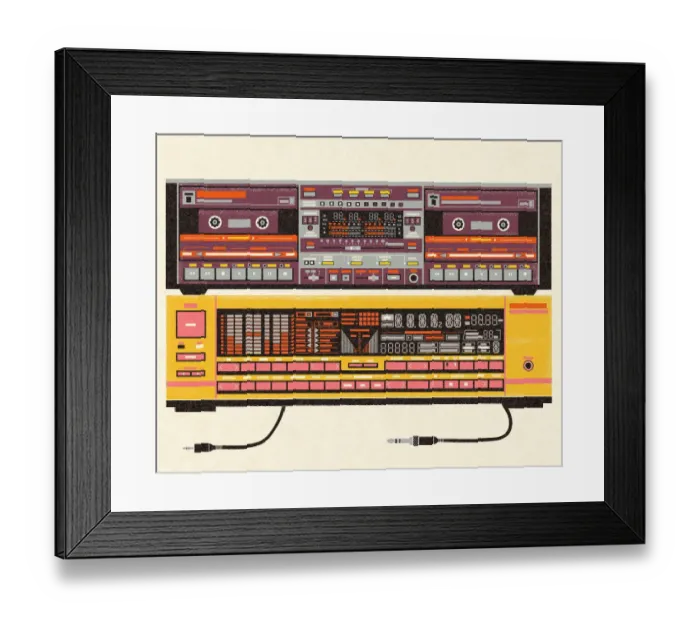 Framed Print : Stereo Components Framed Print : Stereo Components