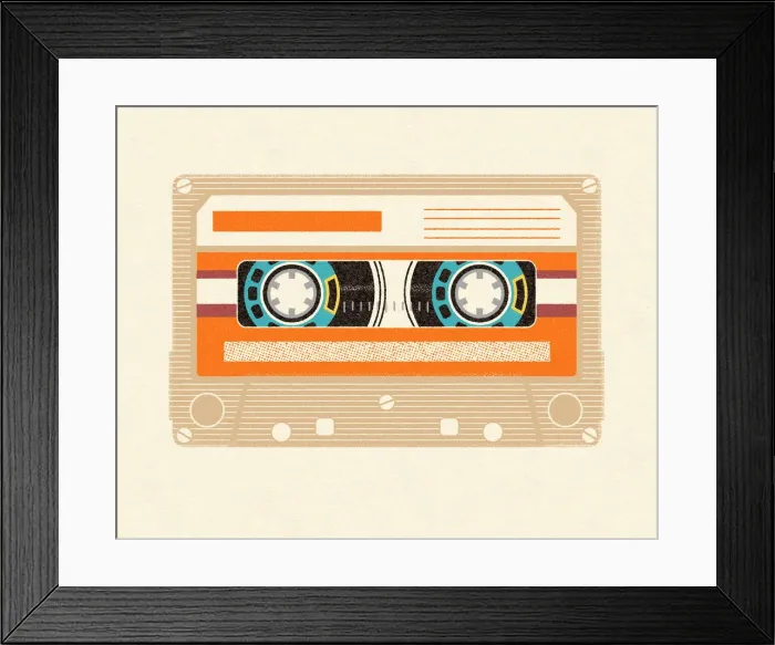 Framed Print : Cassette Tape Framed Print : Cassette Tape