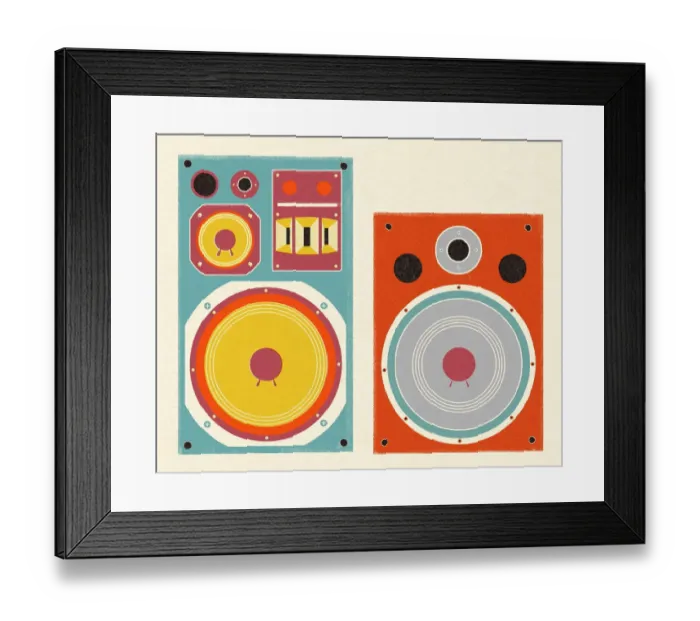 Framed Print : Stereo Speakers Framed Print : Stereo Speakers