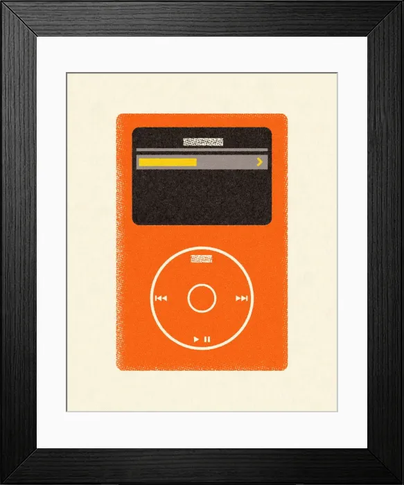 Framed Print : Hand-held Music Device Framed Print : Hand-held Music Device