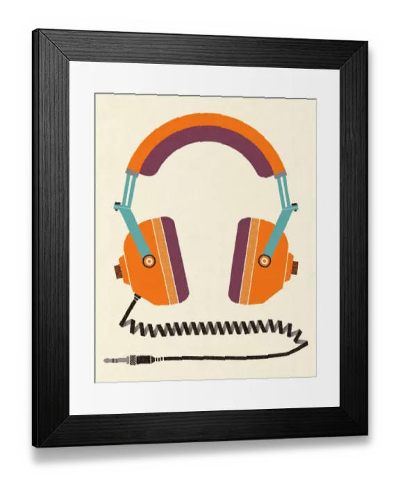 Framed Print : Headphones Framed Print : Headphones