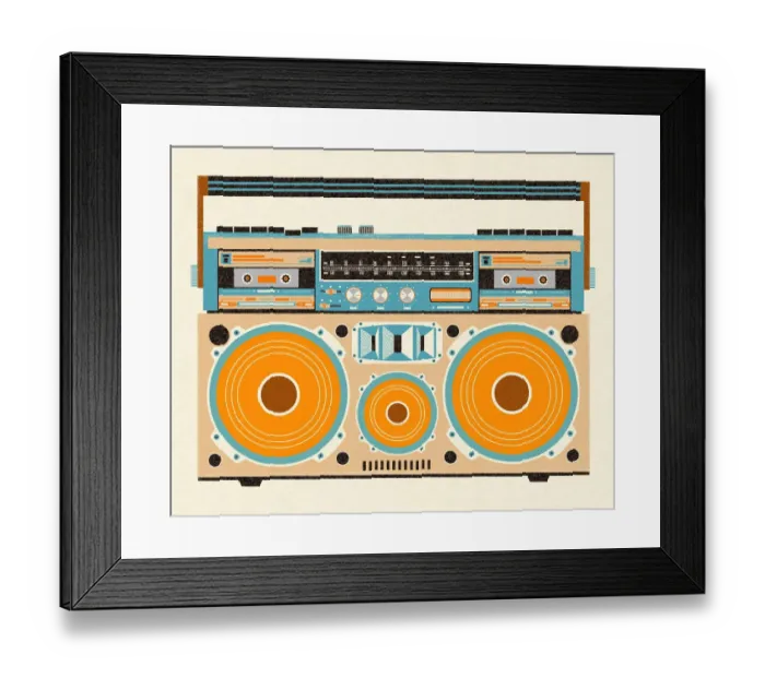 Framed Print : Boom Box. http: /  / csaimages.com / images / istockprofile / csa_vector_dsp.jpg