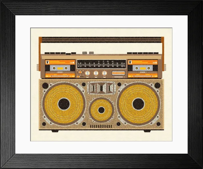 Framed Print : Boom Box. http: /  / csaimages.com / images / istockprofile / csa_vector_dsp.jpg