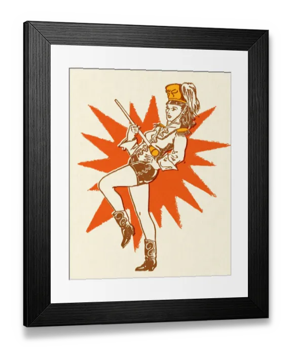 Framed Print : Marching Band Majorette Framed Print : Marching Band Majorette