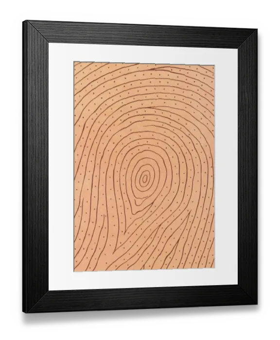 Framed Print : Fingerprint Ridges Framed Print : Fingerprint Ridges