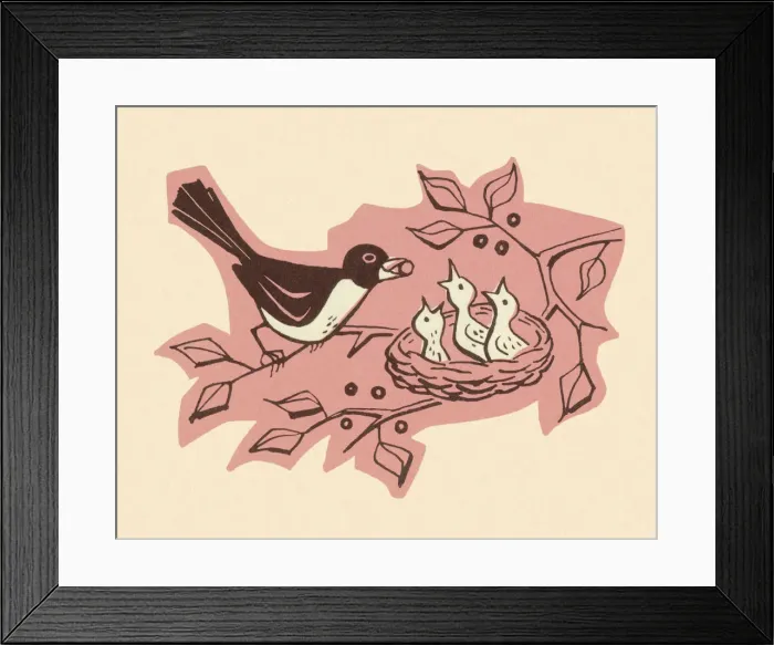 Framed Print : Bird Feeding Baby Bird Framed Print : Bird Feeding Baby Bird