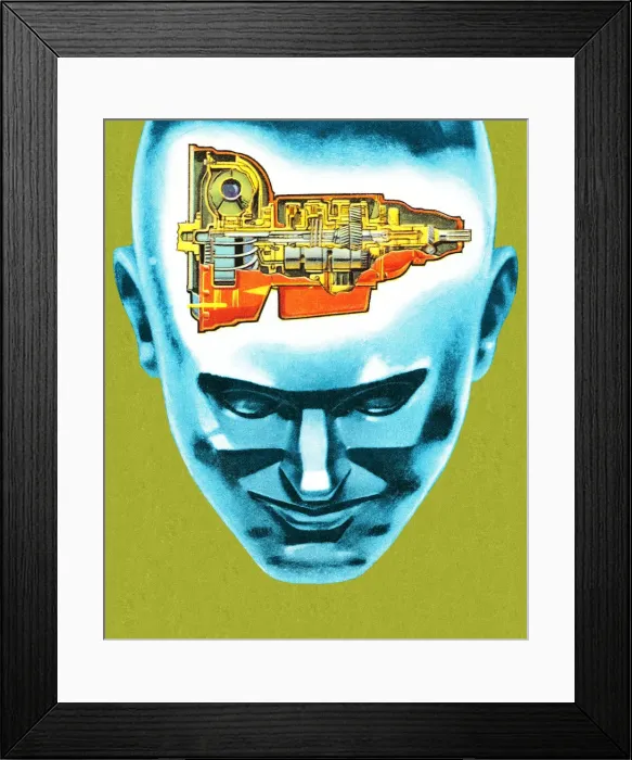 Framed Print : Machine Head Man