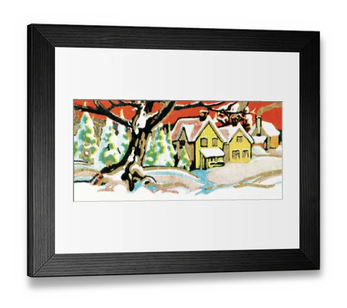 Framed Print : Winterscape