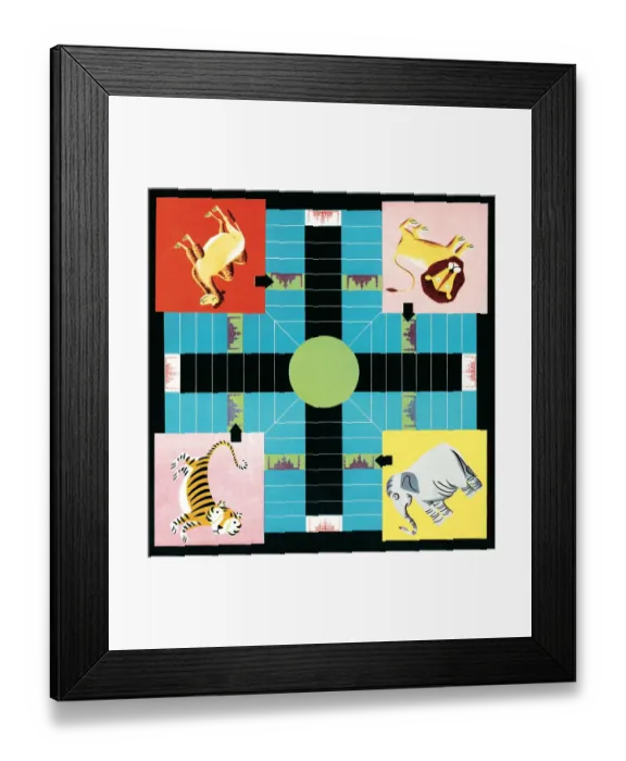 Framed Print : Animal boardgames Framed Print : Animal boardgames