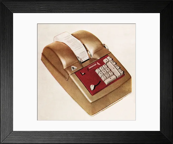 Framed Print : Adding machine Framed Print : Adding machine