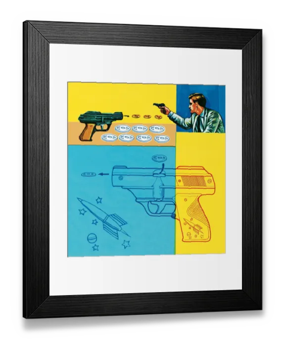 Framed Print : Gun pattern Framed Print : Gun pattern