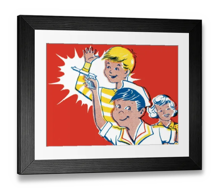 Framed Print : Boys and guns Framed Print : Boys and guns