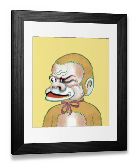 Framed Print : Winking Monkey Framed Print : Winking Monkey