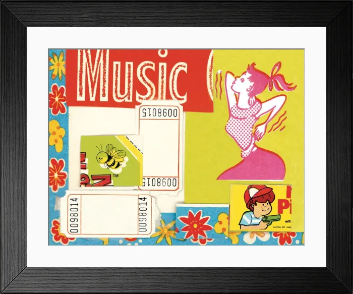 Framed Print : Music pattern Framed Print : Music pattern