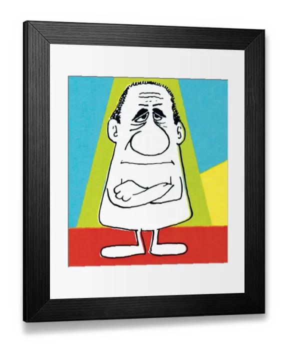 Framed Print : Big nose arms crossed Framed Print : Big nose arms crossed