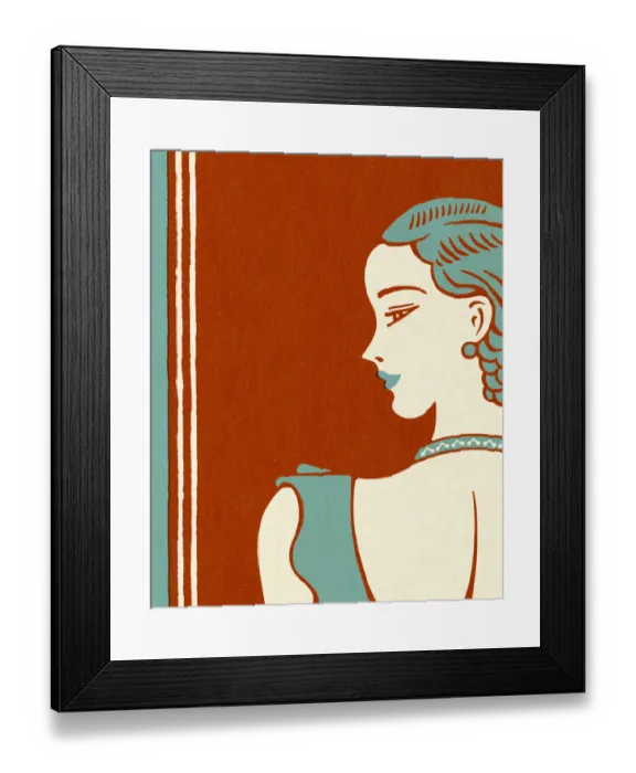 Framed Print : Woman Looking To The Left Framed Print : Woman Looking To The Left