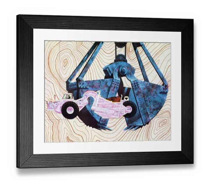Framed Print : Construction Equipment