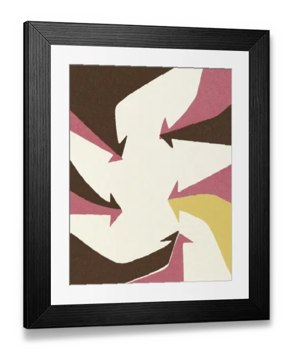 Framed Print : Abstract Arrow Pattern Framed Print : Abstract Arrow Pattern