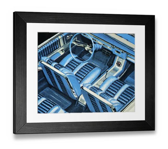 Framed Print : Car Interior Framed Print : Car Interior