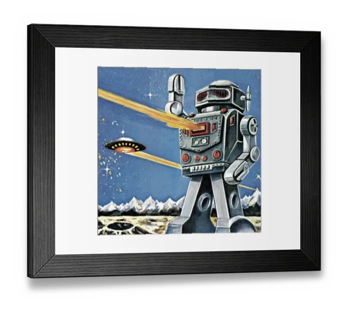 Framed Print : Fighting Robot Framed Print : Fighting Robot