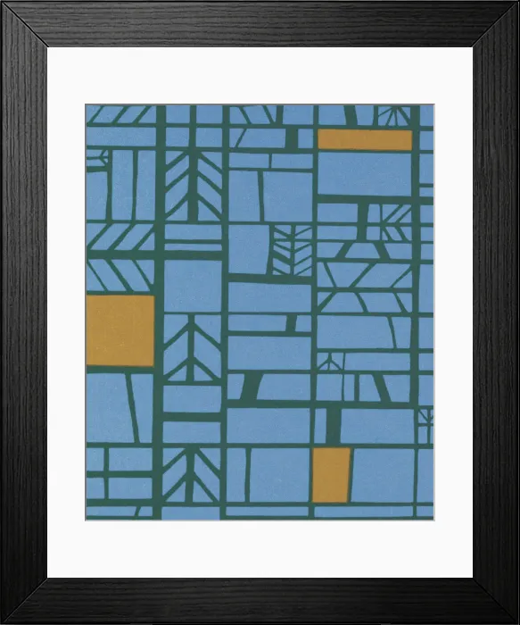 Framed Print : Blue Pattern Framed Print : Blue Pattern