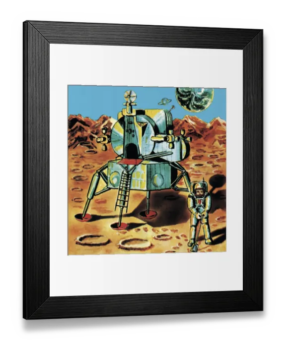 Framed Print : Moon Landing
