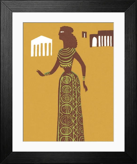 Framed Print : Classic Woman in Costume Framed Print : Classic Woman in Costume