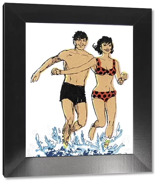 Couple Running in the Water