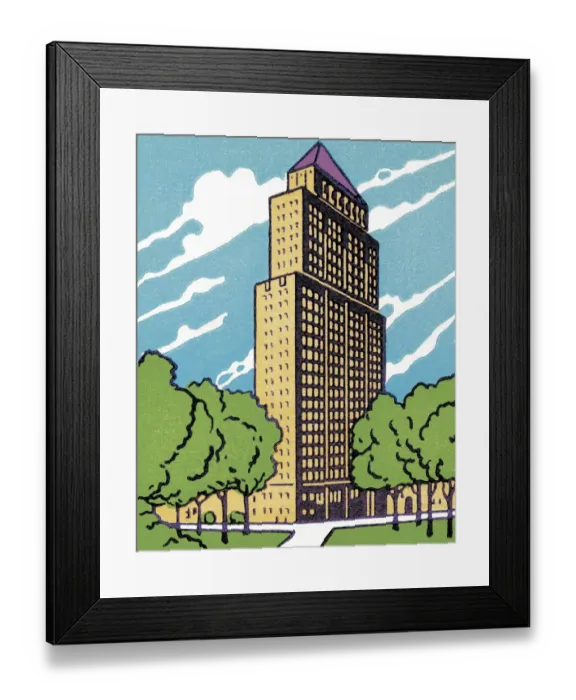Framed Print : Tall Building Framed Print : Tall Building
