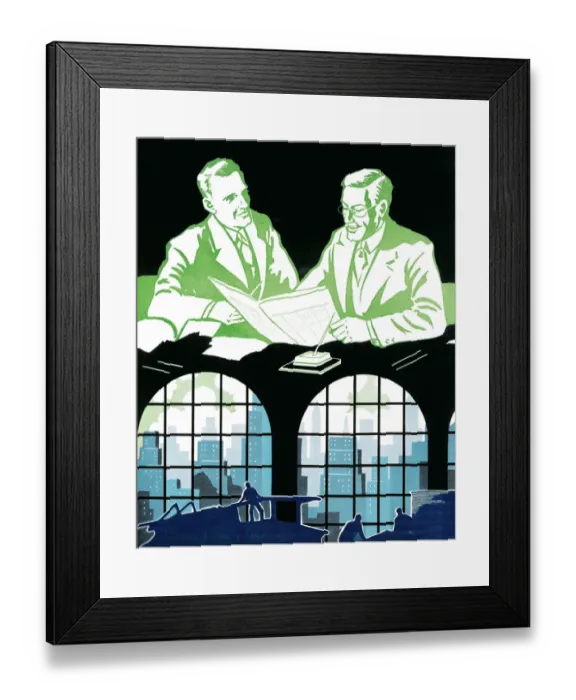Framed Print : Business deal Framed Print : Business deal