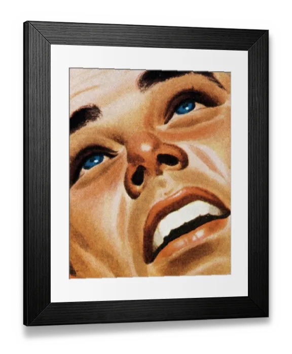 Framed Print : Closeup of a Man Framed Print : Closeup of a Man