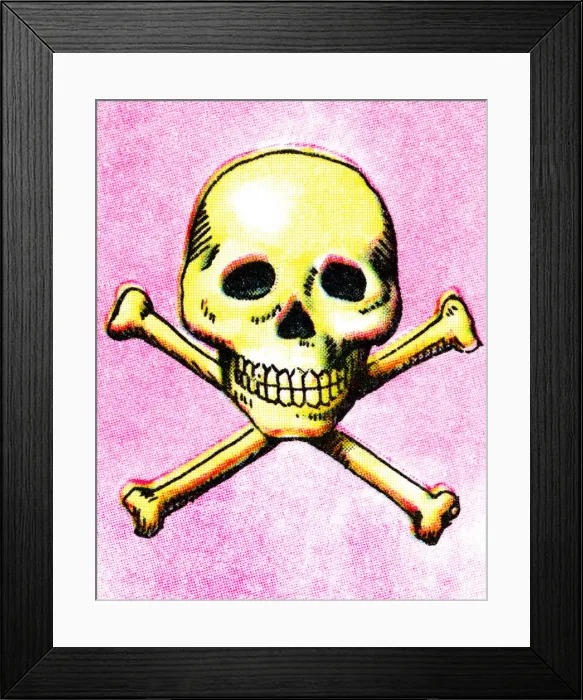 Framed Print : Skull and Crossbones Framed Print : Skull and Crossbones