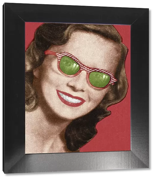 Smiling Woman Wearing Sunglasses