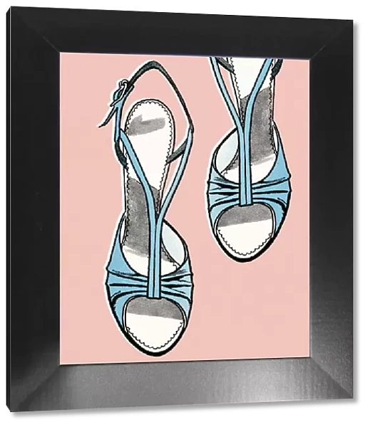 High-heeled sandals