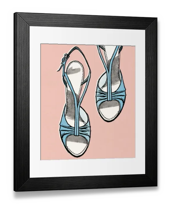 Framed Print : High-heeled sandals Framed Print : High-heeled sandals