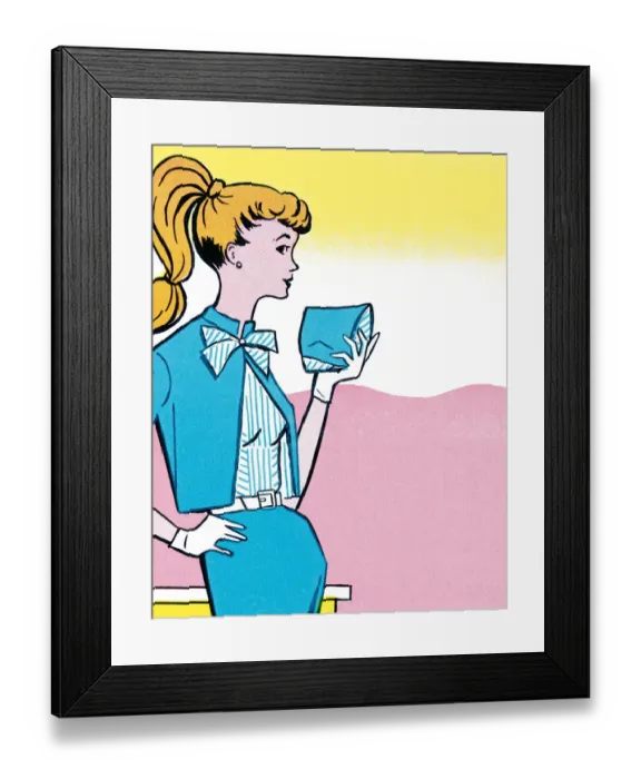 Framed Print : Woman deciding Framed Print : Woman deciding