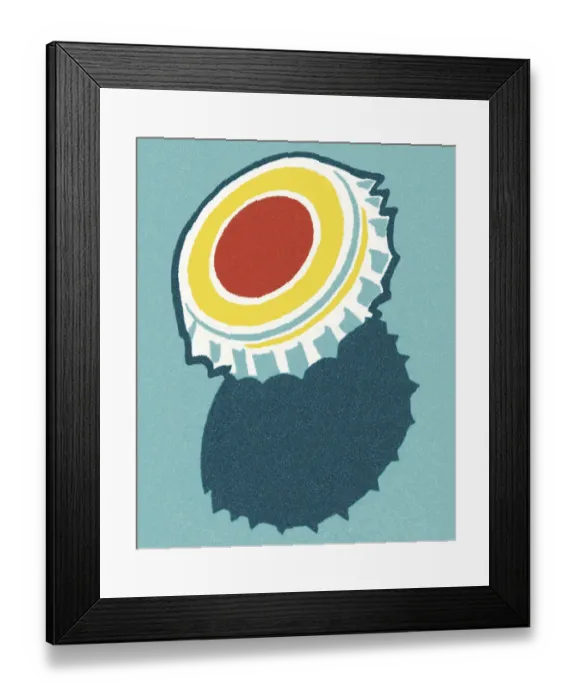 Framed Print : Bottle Cap Framed Print : Bottle Cap