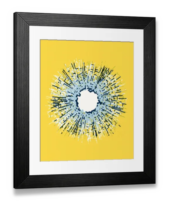 Framed Print : Bullet hole Framed Print : Bullet hole
