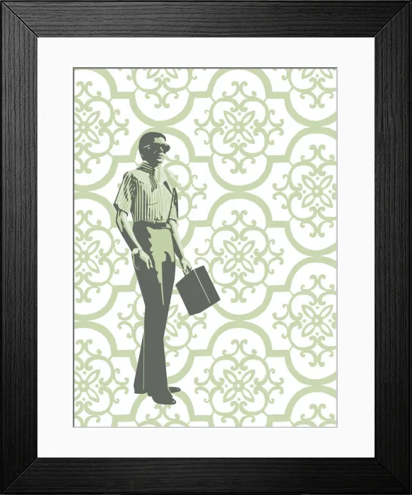 Framed Print : Man With Briefcase Framed Print : Man With Briefcase
