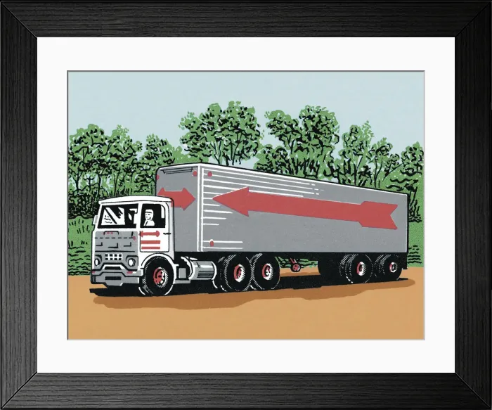 Framed Print : Cargo Truck Framed Print : Cargo Truck
