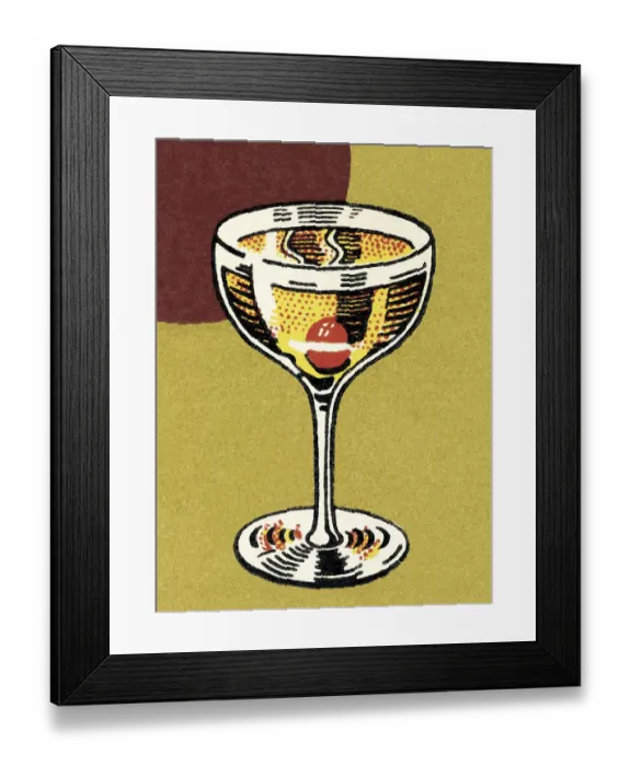 Framed Print : Cocktail Glass Framed Print : Cocktail Glass
