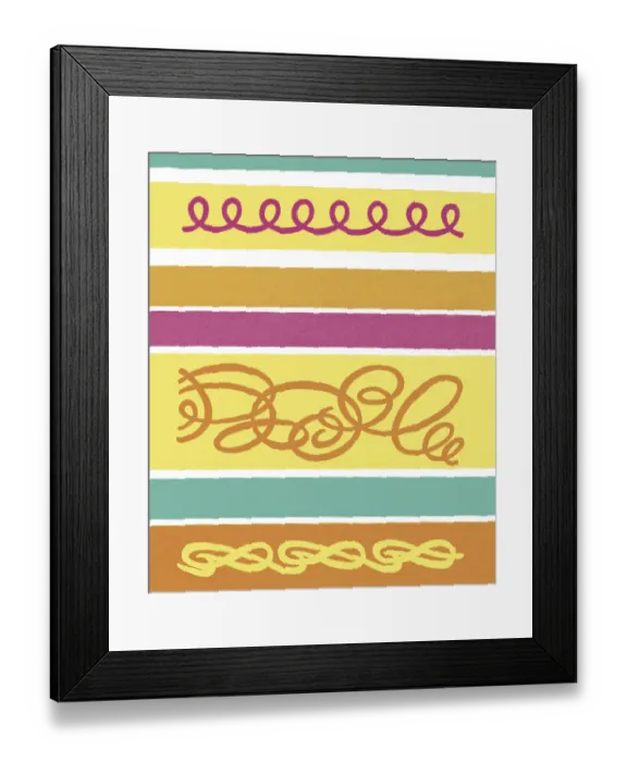 Framed Print : Horizontal Pattern Framed Print : Horizontal Pattern