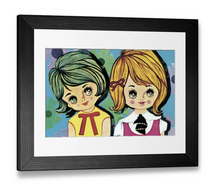 Framed Print : Two Young Girls Framed Print : Two Young Girls