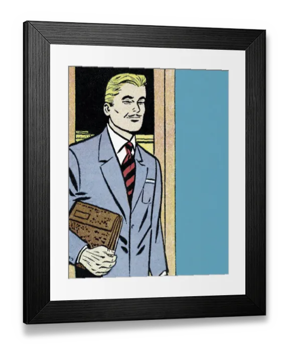 Framed Print : Businessman with a Briefcase Framed Print : Businessman with a Briefcase