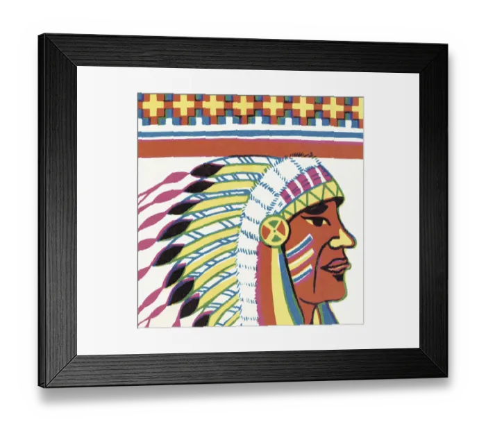 Framed Print : Native American Chief